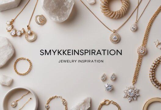 Elegant smykkeinspiration med fokus på kreativitet og stil, ideel til et smykkewebsite.